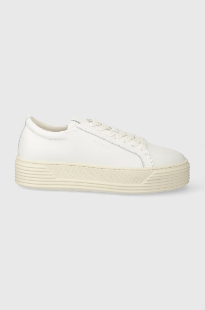 Kožené sneakers boty Copenhagen CPH209 platforma bílá CPH209