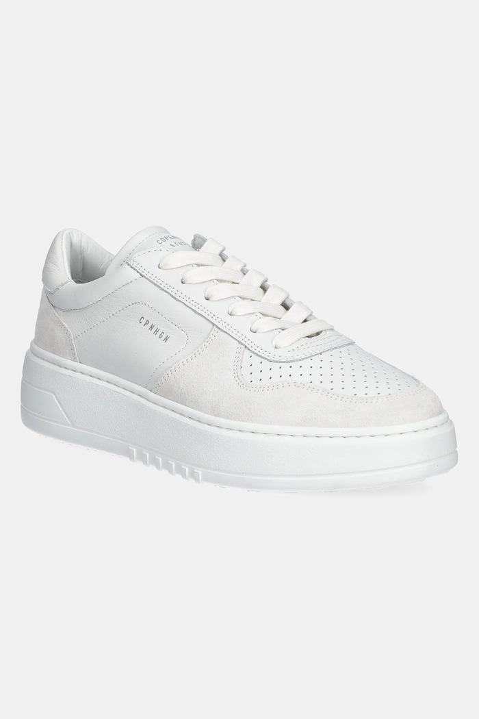 Kožené sneakers boty Copenhagen Leather mix přírodní kůže bílá CPH77
