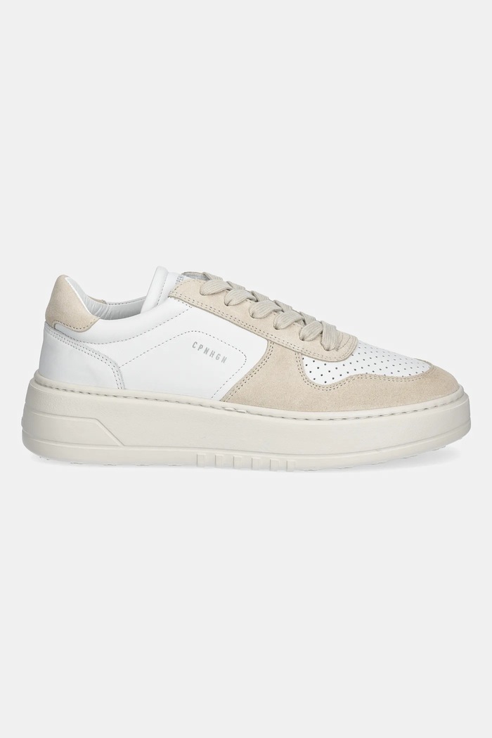Kožené sneakers boty Copenhagen Leather mix CPH77 béžová SS25