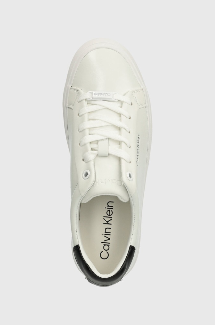 Calvin Klein sneakersy VULCANIZED LACE UP LTH biały HW0HW02037