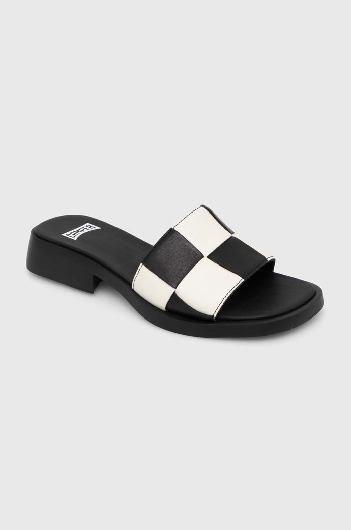 Încălțăminte Camper slapi de piele TWS K201603.003 negru