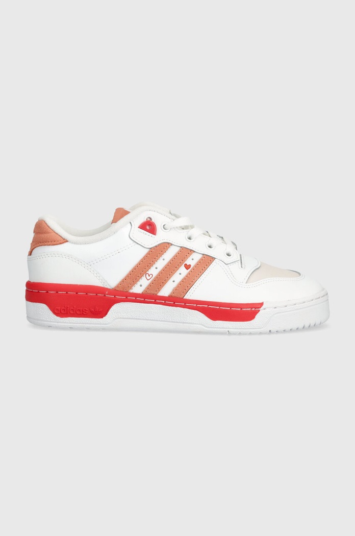 adidas Originals sneakers in pelle Rivalry Low pelle scamosciata bianco ID5837