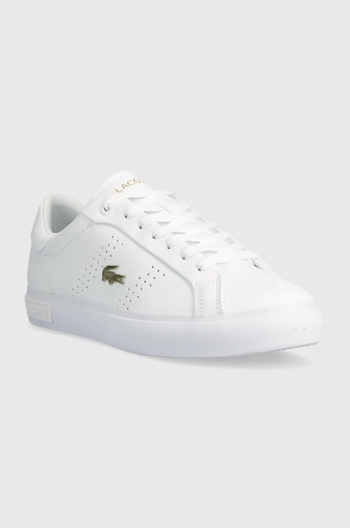 Δερμάτινα sneakers Lacoste Powercourt 2.0 Leather 47SFA0072 λευκό SS25
