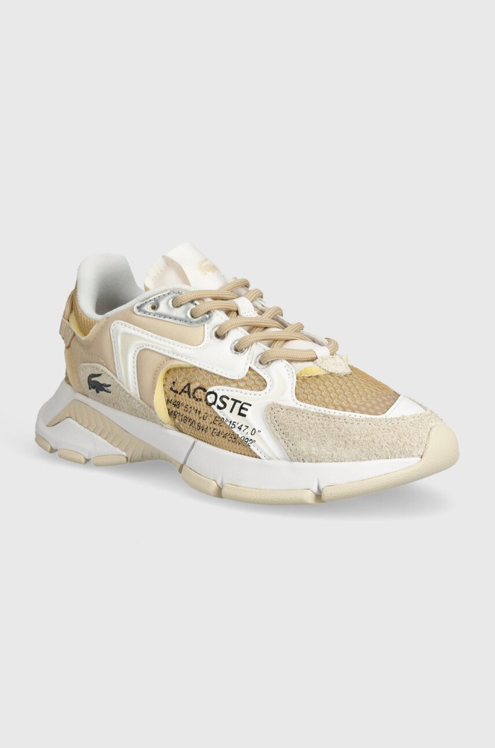 Lacoste sneakersy L003 Neo Textile skóra zamszowa beżowy 47SFA0093