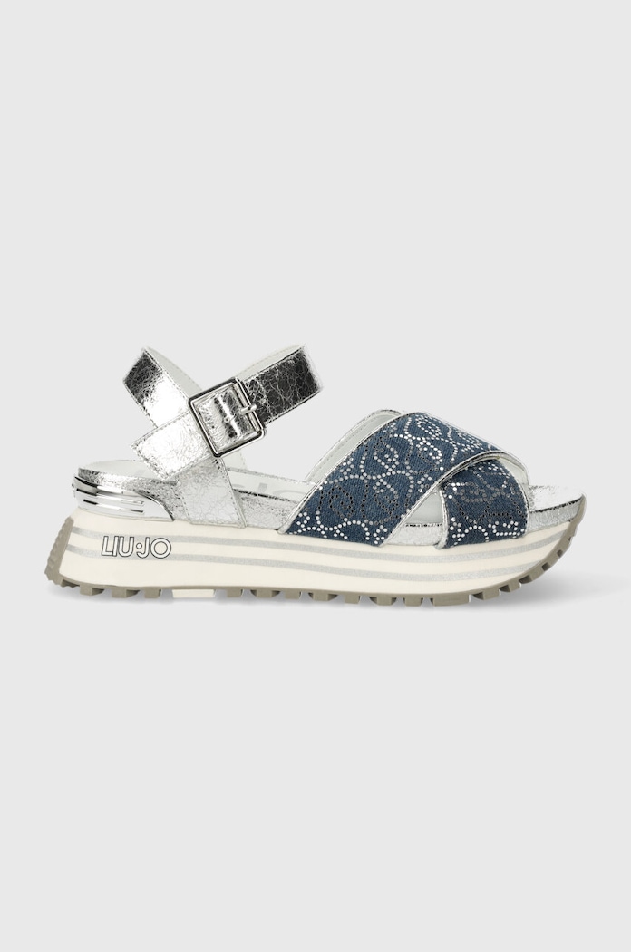 Liu Jo Sandały LIU JO MAXI WONDER SANDAL 11 BA4105EX259S3254 srebrny SS24