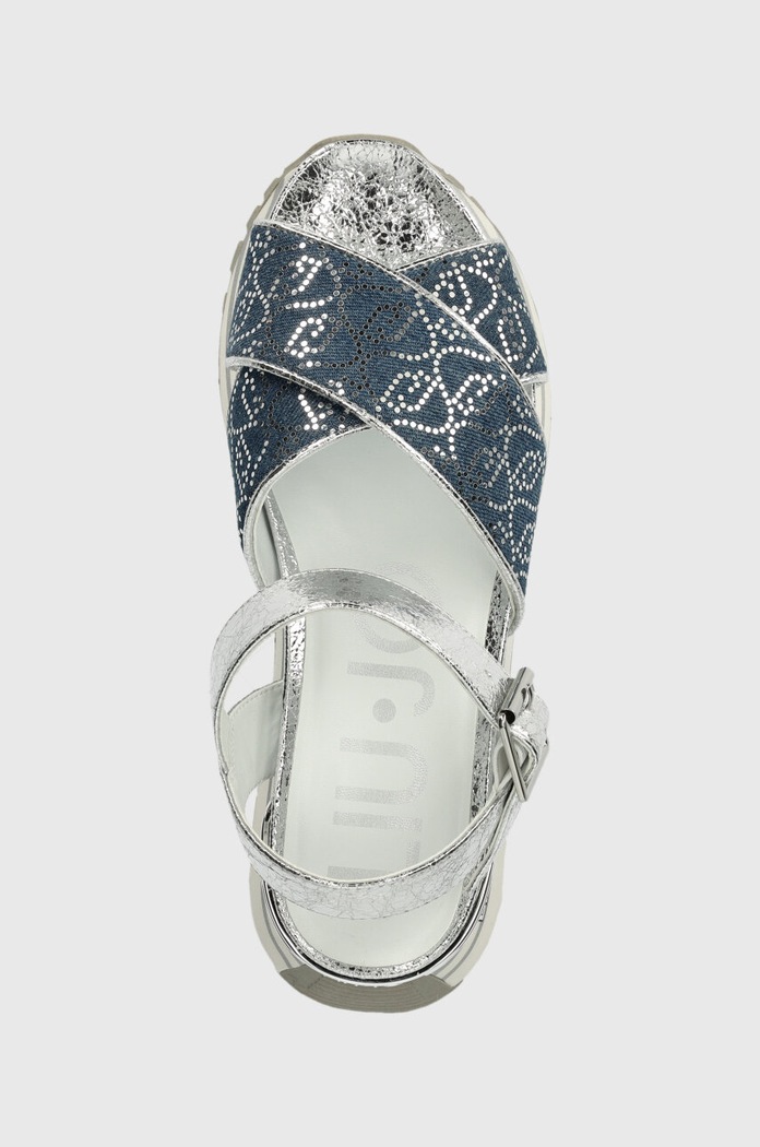 Sandały LIU JO MAXI WONDER SANDAL 11 Liu Jo BA4105EX259S3254 srebrny