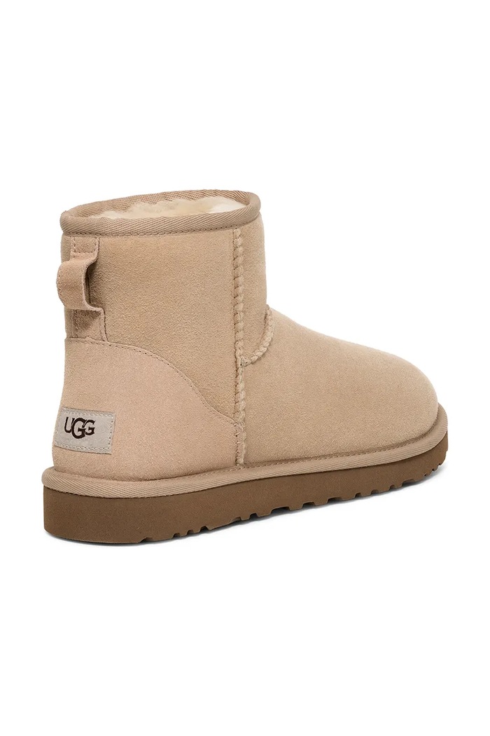 Obuwie UGG śniegowce zamszowe Classic Mini II 1016222.SAN beżowy