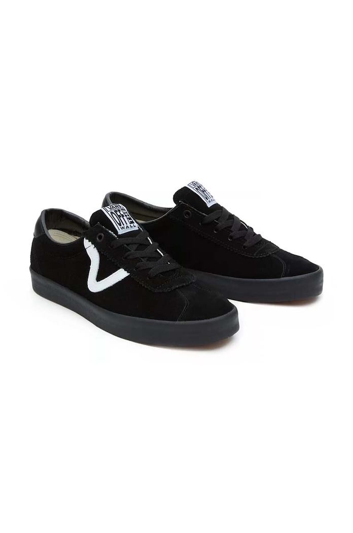 Vans tenisówki skórzane Sport Low VN000CQRBKA1 czarny AW24