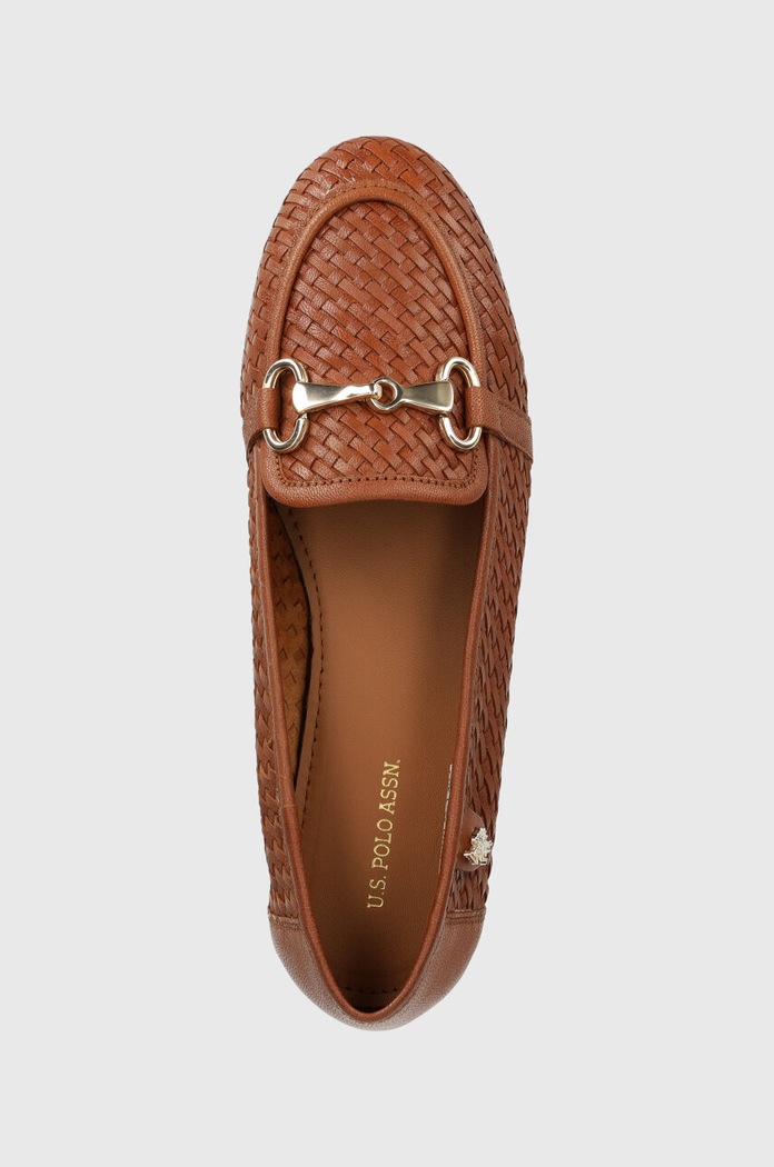 Kožené mokasíny U.S. Polo Assn. CHERY hnědá CHERY001W.4L1