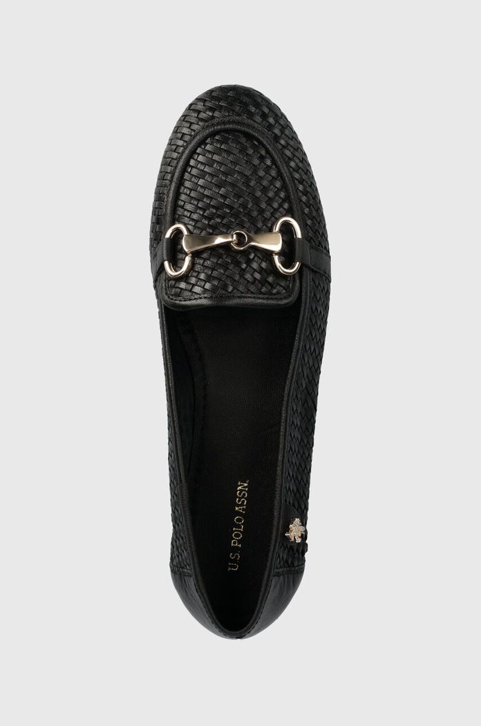 Kožené mokasíny U.S. Polo Assn. CHERY černá CHERY001W.4L1