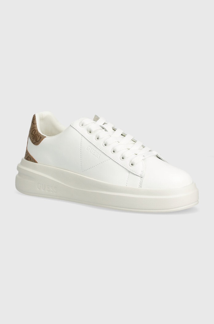 Маратонки Guess ELBINA платформа бял FLJELB.FAL12.WHBEI