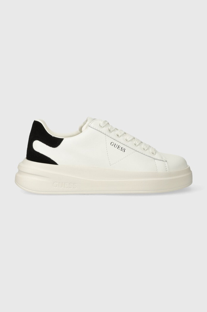 Guess sportcipő ELBINA nappa bőr fehér FLJELB.LEA12.WHBLK