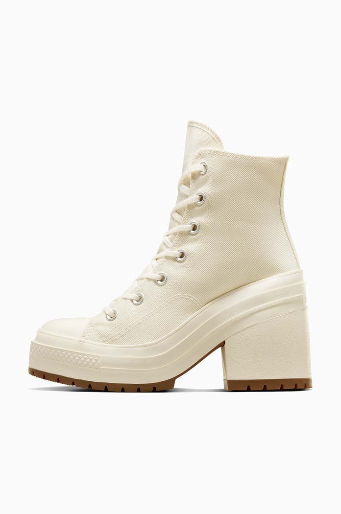 Πάνινα παπούτσια Converse Chuck 70 De Luxe Heel A05348C κίτρινο