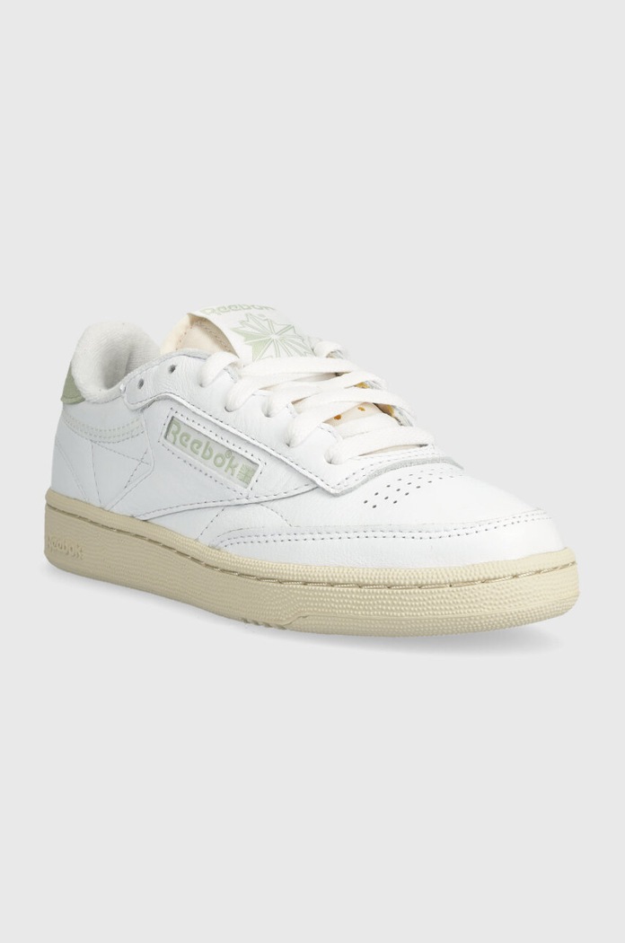 Reebok LTD Sneakersy skórzane Club C 85 Vintage RMIA04HC99LEA0020100 biały SS24