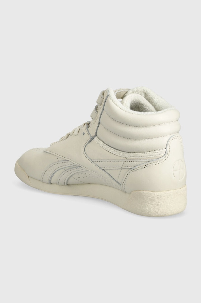 Shoes Reebok LTD leather sneakers Freestyle Hi RMIA052C99LEA0010303 beige