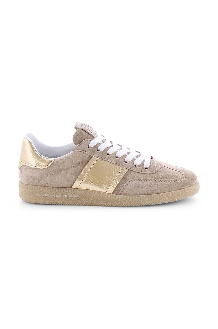 Semišové sneakers boty Kennel & Schmenger Crack plochá hnědá 31.21500.586
