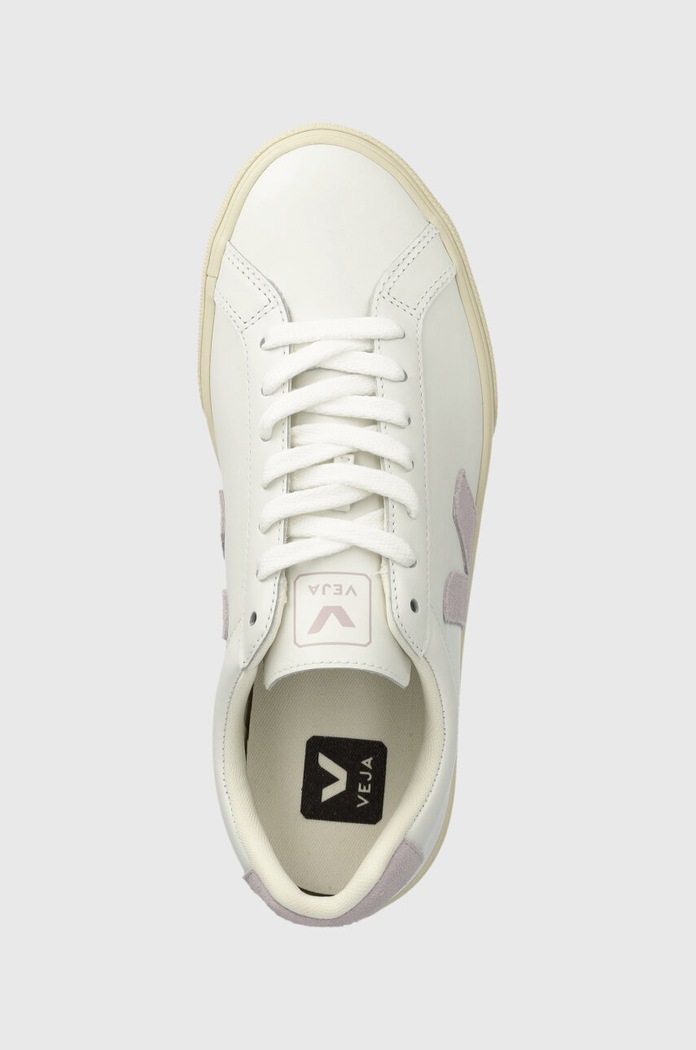Sneakers din piele Esplar Logo Veja EO0203511A alb