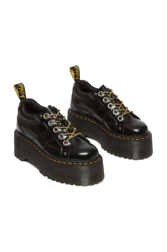 Кожени половинки обувки Dr. Martens 5i Quad Max DM31423001 черен
