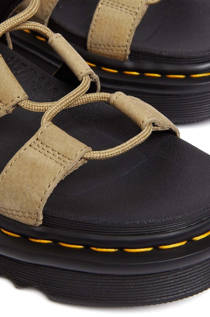 Shoes Dr. Martens leather sandals Nartilla DM31738439 beige