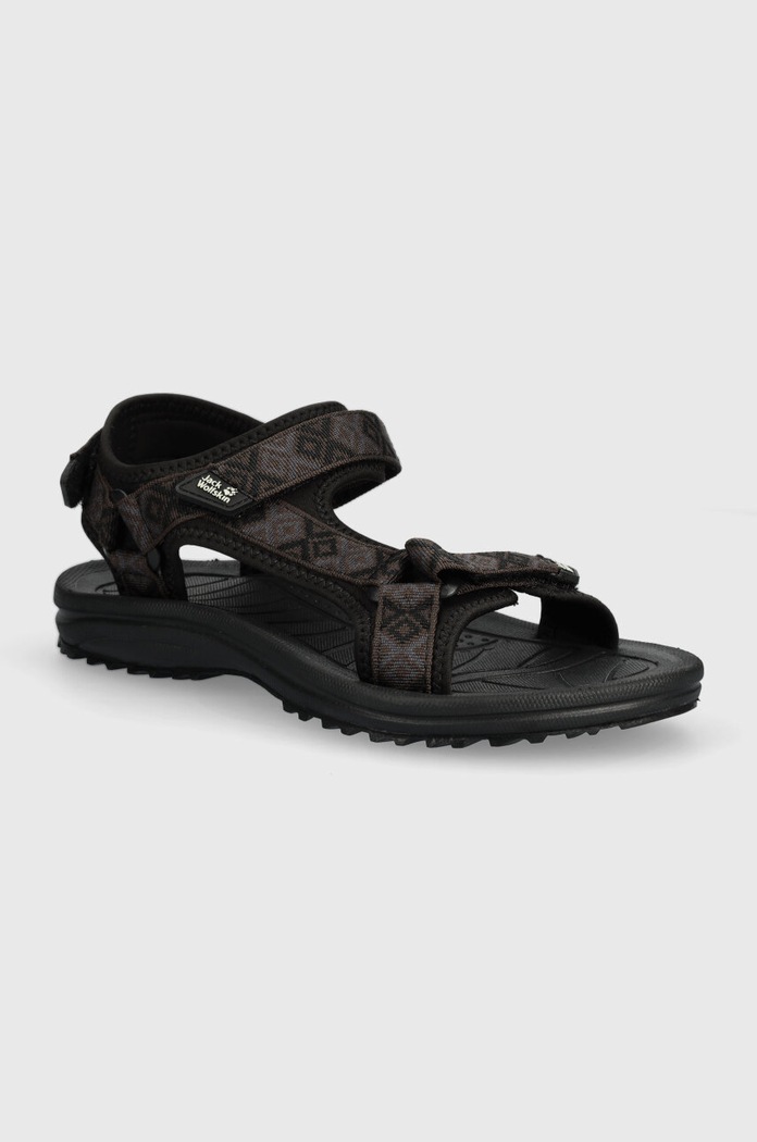 Jack Wolfskin sandały Wave Breaker tekstylny czarny 4050291