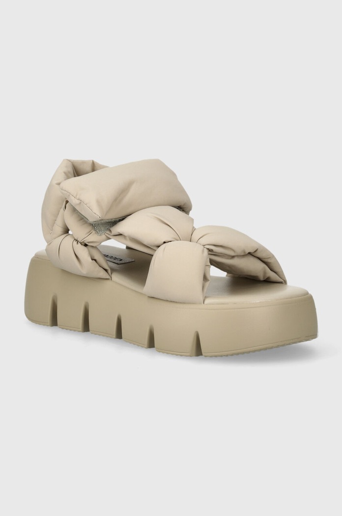 Πέδιλα Steve Madden Bonkers ίσια πλατφόρμα μπεζ SM11002465.022