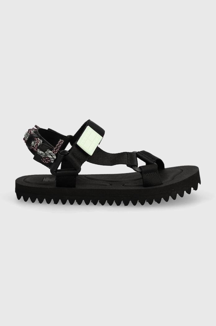Tommy Jeans sandale TJW EVA SANDAL EN0EN02530 negru SS24