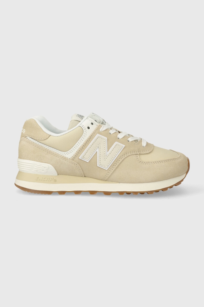 Sneakers New Balance 574 δέρμα σαμουά μπεζ WL574QB2