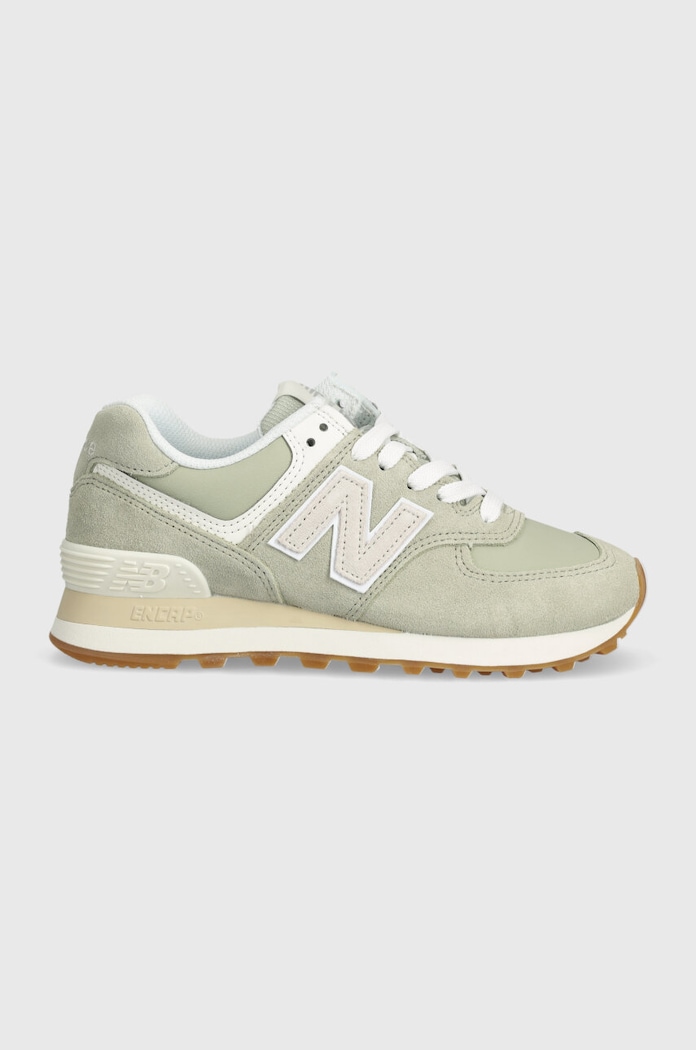 New Balance sportcipő 574 nappa bőr szürke WL574QD2