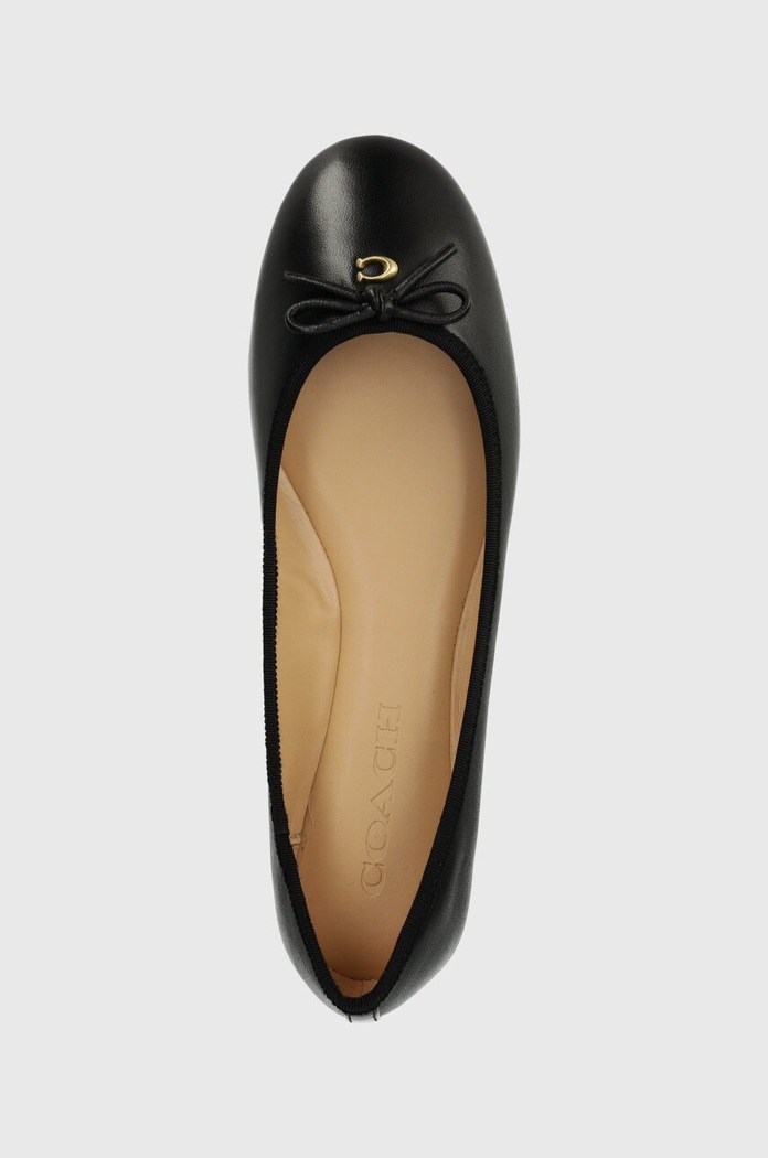 Coach bőr balerina cipő Abigail fekete CS066.BLK