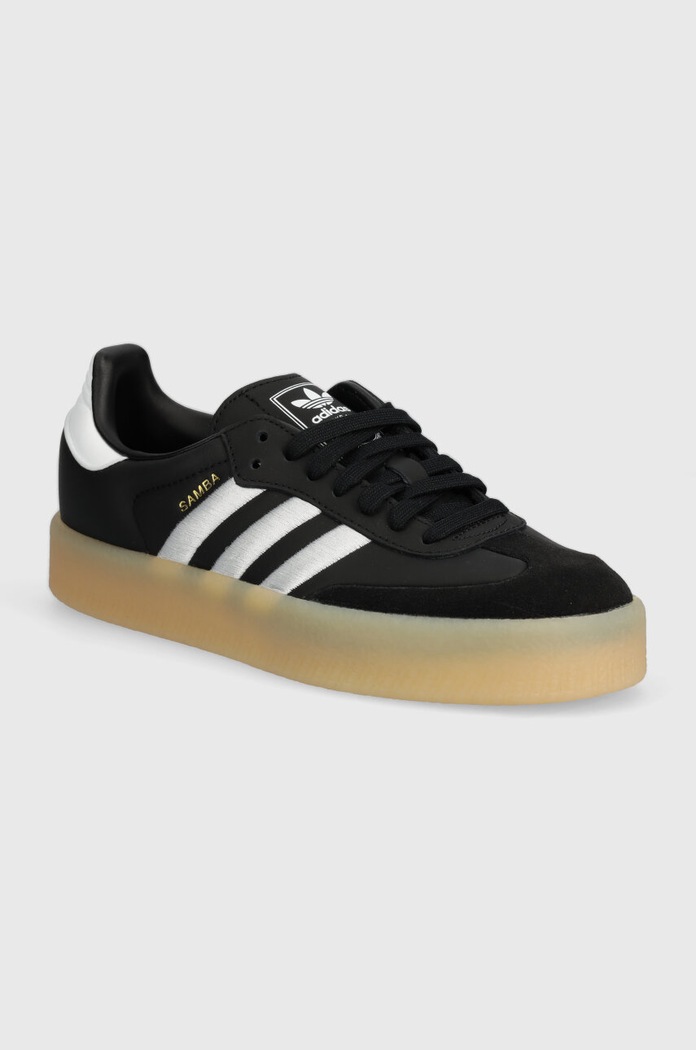 Kožne tenisice adidas Originals Sambae zrnata koža crna ID0436