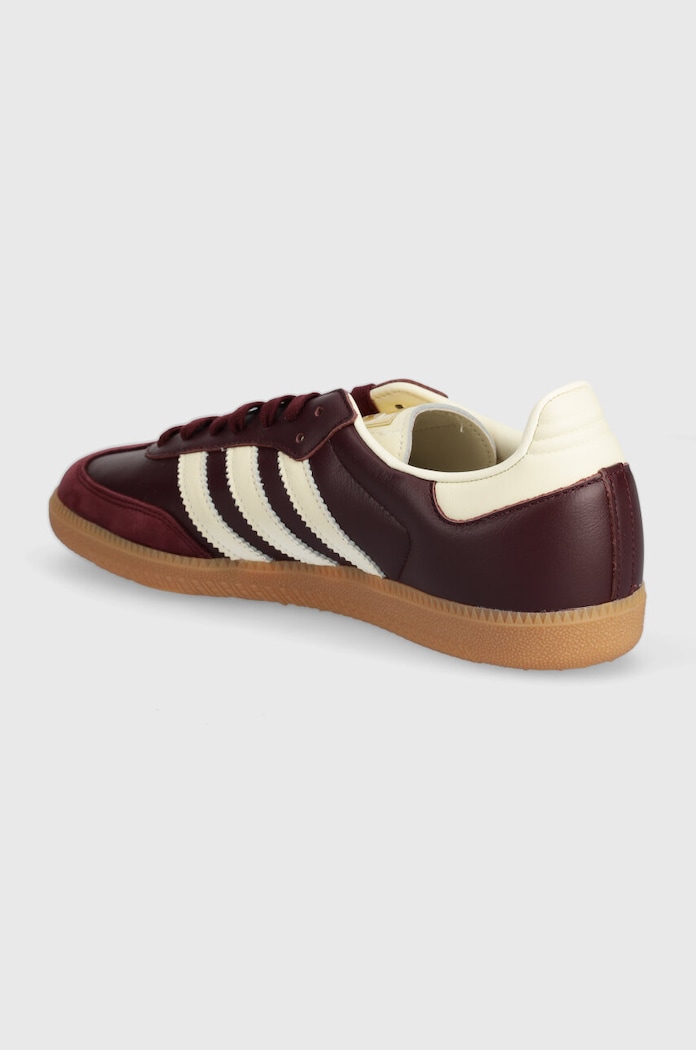 Obuv Kožené tenisky adidas Originals Samba OG ID0477 burgundské