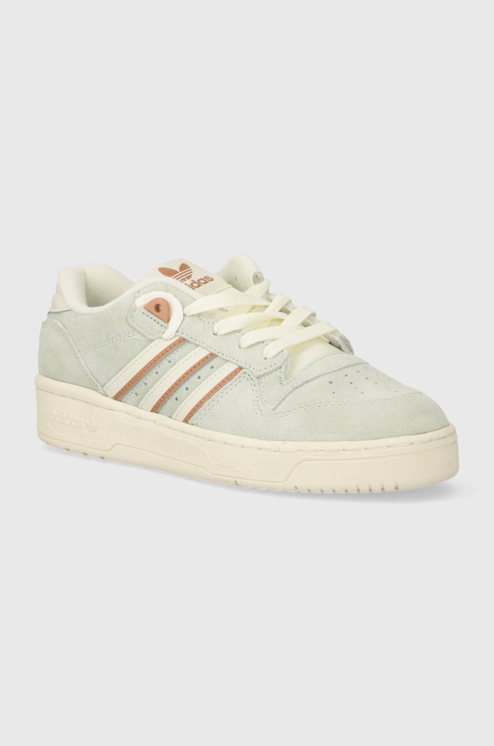 Semišové tenisky adidas Originals Rivalry Low W usňová koža sivá IF6258