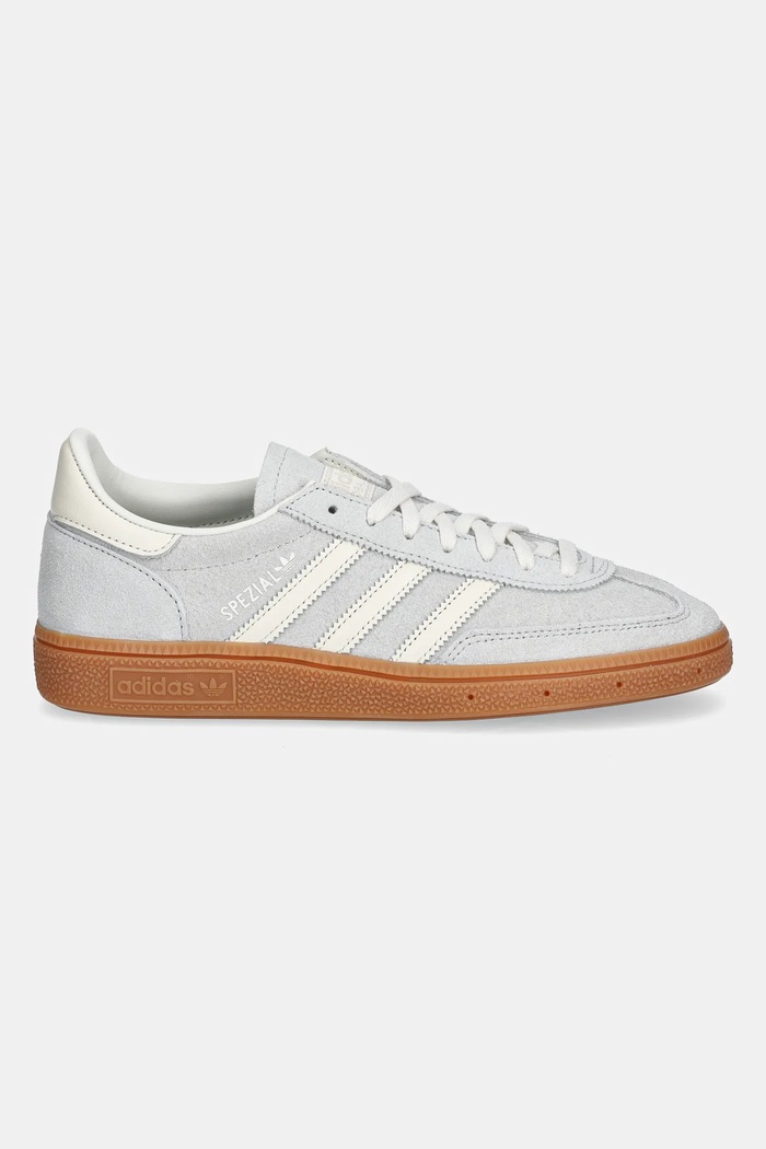 Tenisice od brušene kože adidas Originals Handball Spezial W IF6491 srebrna SS25