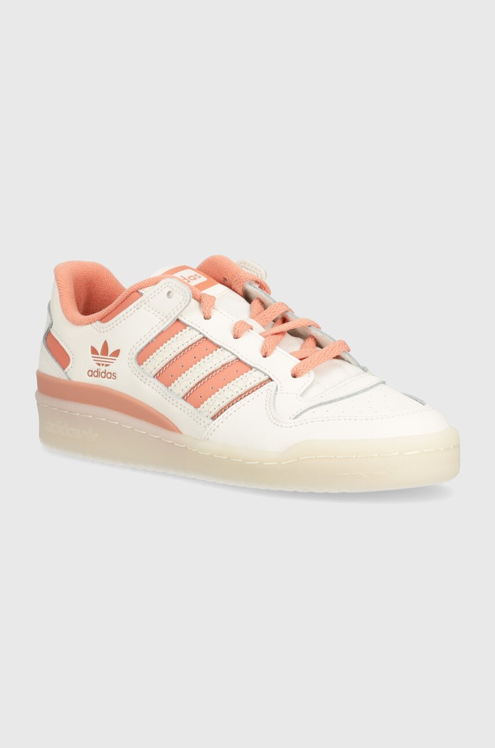 Tenisky adidas Originals Forum Low CL W imitácia kože oranžová IG1435
