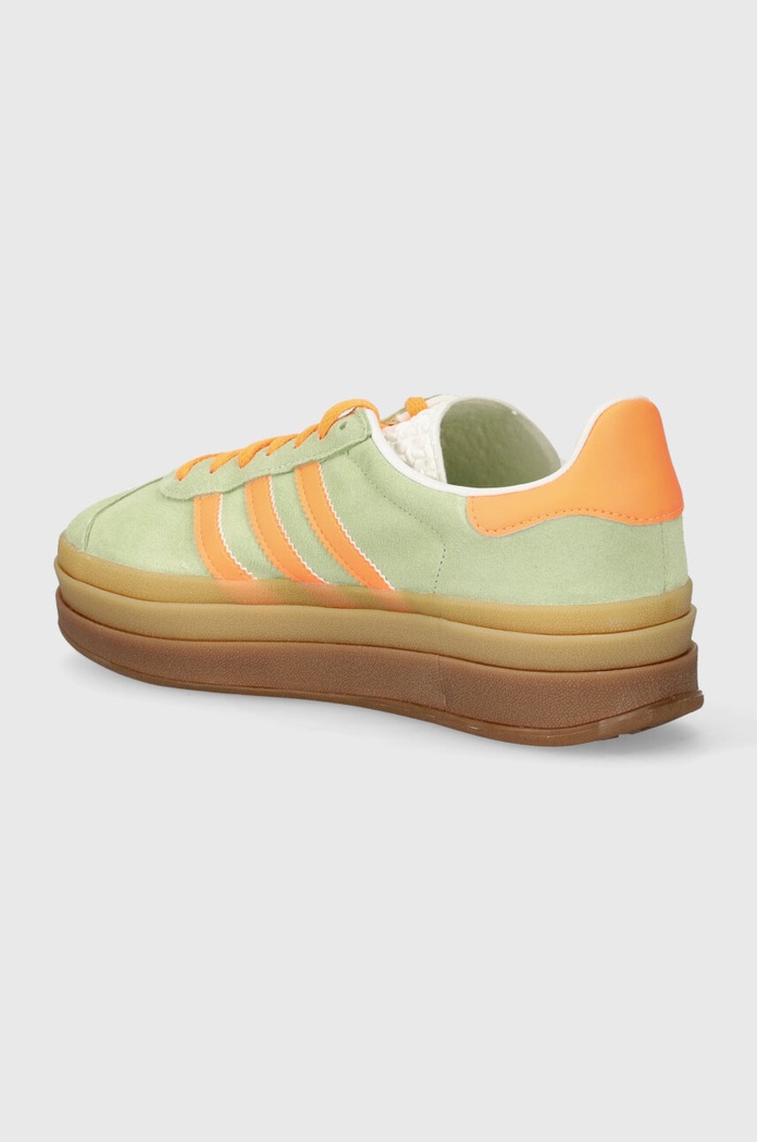 Взуття adidas Originals Замшеві кросівки adidas Originals Gazelle Bold W IH7495 зелений