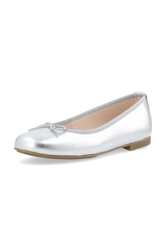 Bianco baleriny skórzane BIAMADISON 11251158 srebrny SS24