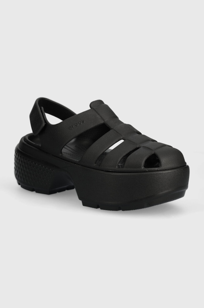 Sandály Crocs Stomp Fisherman Sandal platforma černá 209938.001