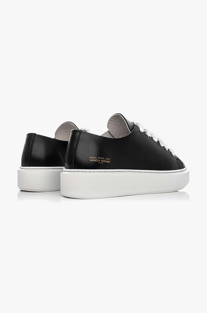 Obuv Kožené tenisky Vanda Novak Grace Grace.Black.whit čierna