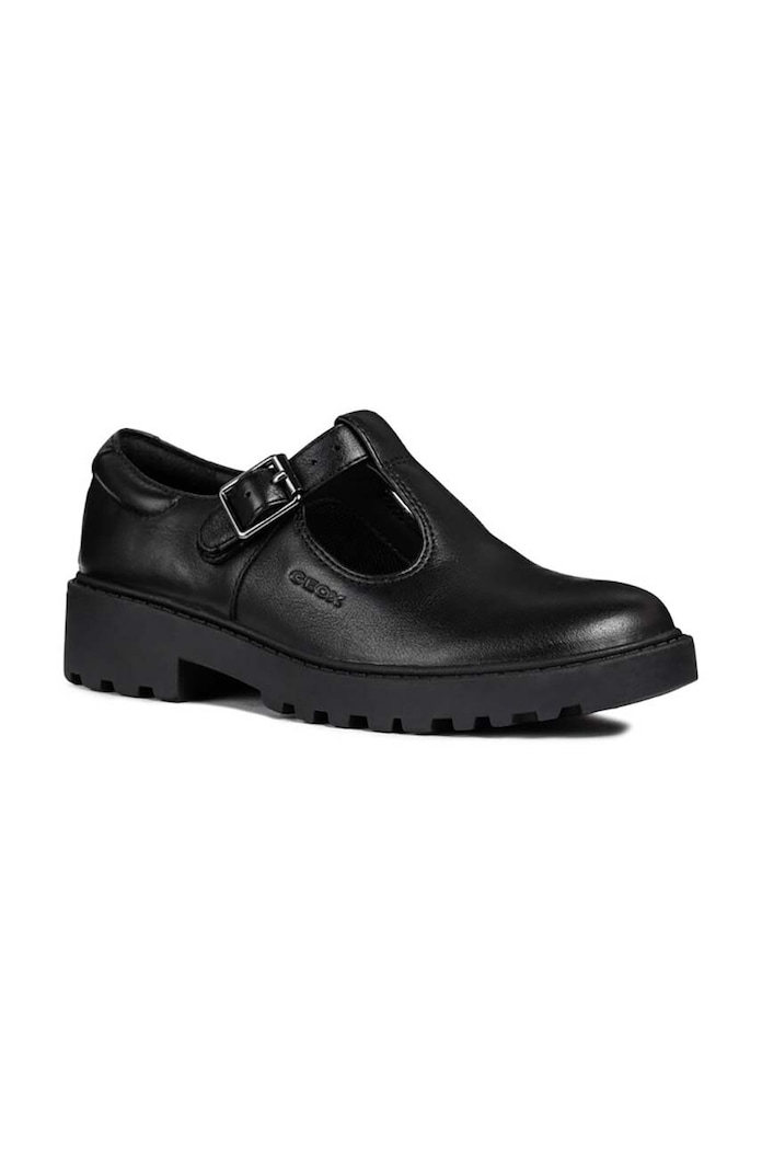 Geox pantofi de piele CASEY J8420E.00043.C9999 negru SS26