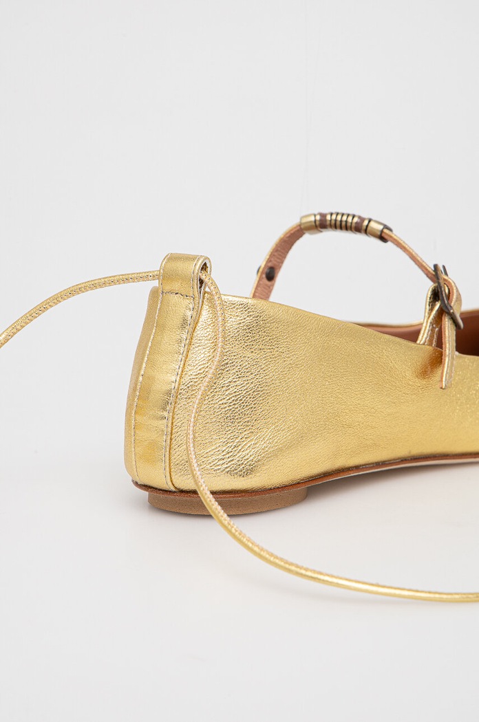 MAX&Co. balerini de piele aur 2416521057200