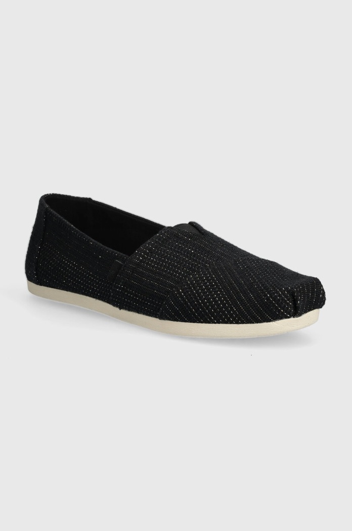 Toms espadrilles Alpargata textil fekete 10020665