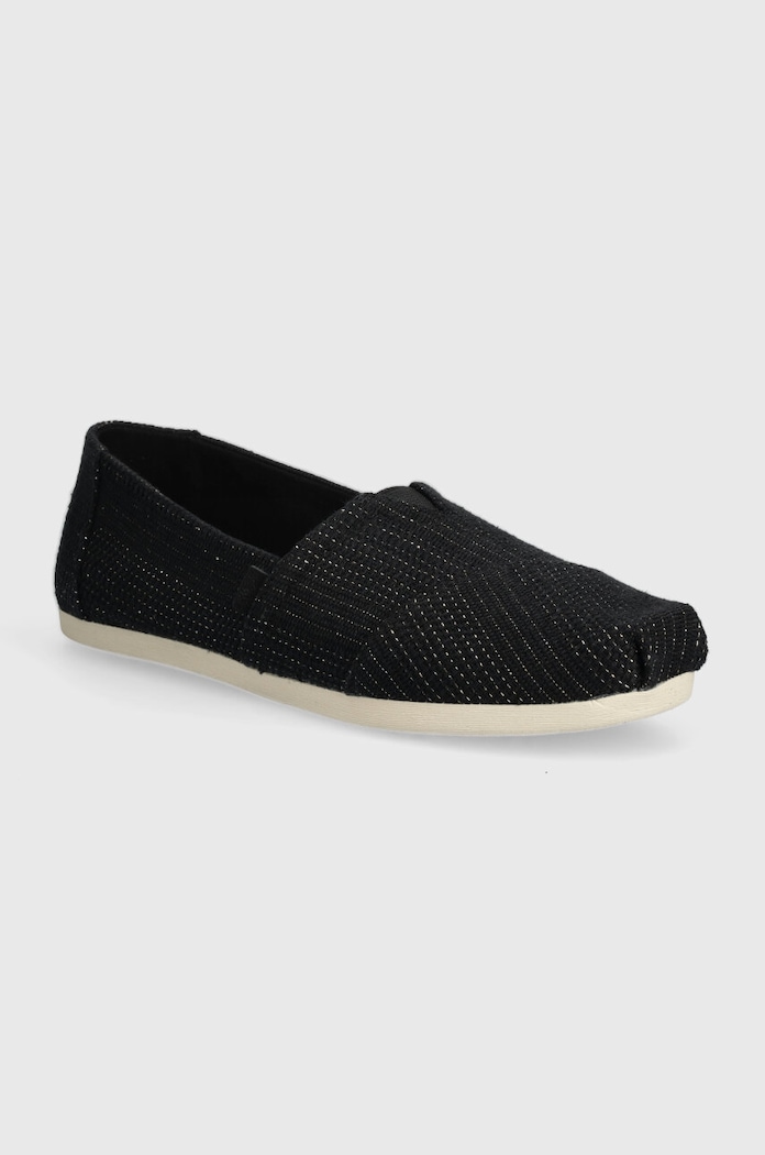Toms espadrilles Alpargata textil fekete 10020665