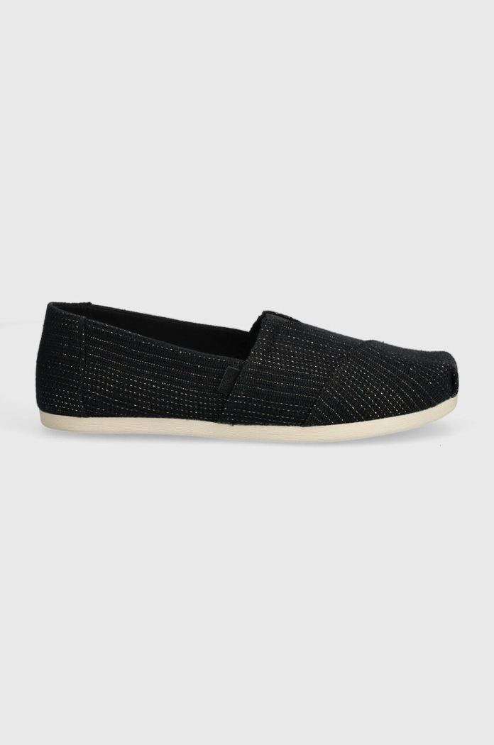 Toms espadrilles Alpargata 10020665 fekete SS25