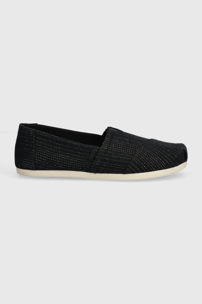 Toms espadrilles Alpargata 10020665 fekete SS25