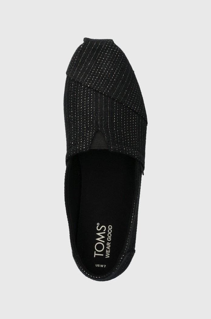 Toms espadrilles Alpargata fekete 10020665