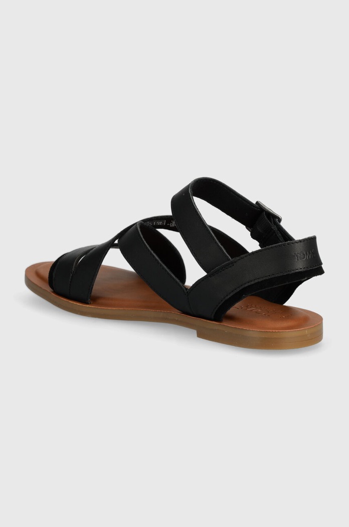 Обувки Кожени сандали Toms Sloane 10020800 черен