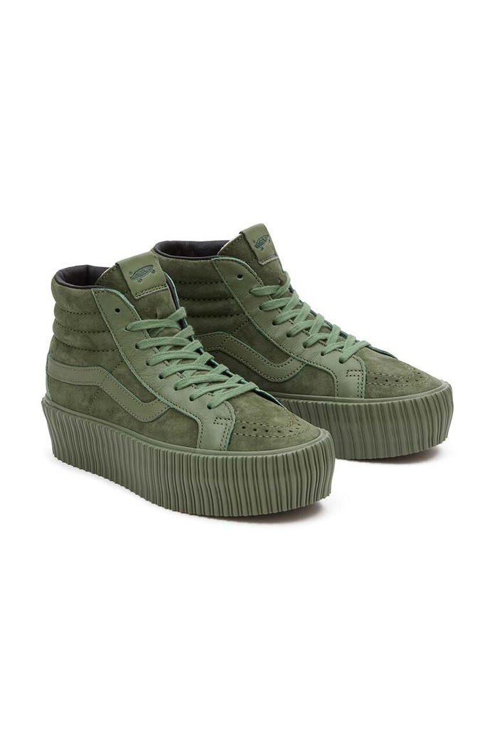 Sneakers Vans Premium Standards Sk8-Hi Reissue 38 Platform VN000CNFARM1 πράσινο SS24