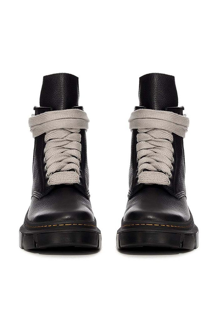 Rick Owens botki skórzane x Dr. Martens 1460 Jumbo Lace Boot DW01D7810 czarny SS24