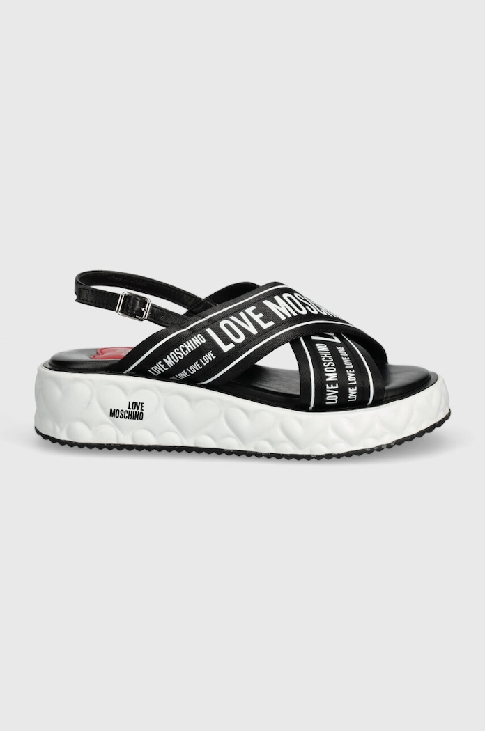Love Moschino sandały JA16315I0IIX300A czarny SS24