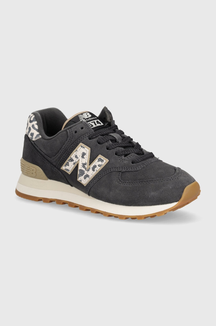 New Balance suede sneakers WL574XE2 textile gray WL574XE2